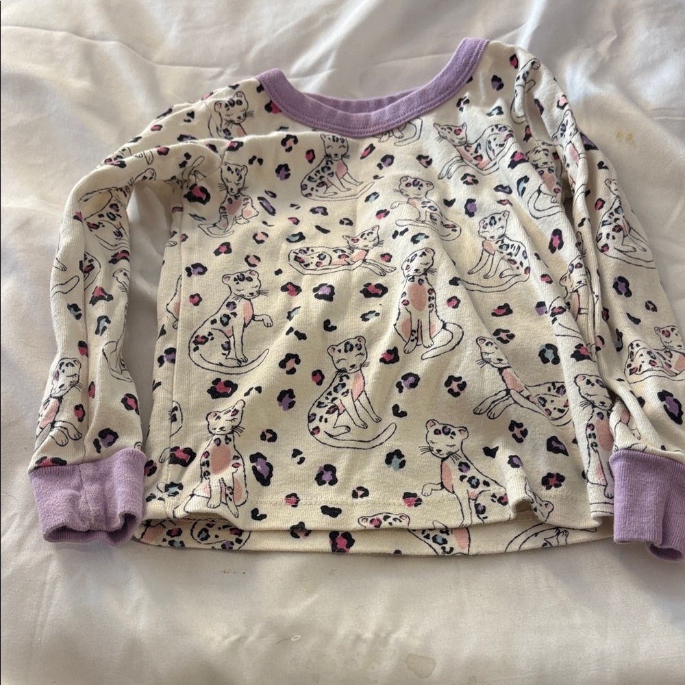 Members Mark Kids sleep top with Cat Print - 2T